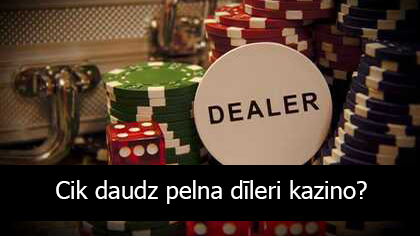 Logotips Cik daudz pelna dīleri kazino?